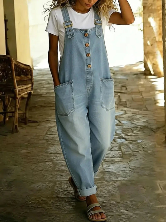 Women's Casual Denim Overalls – Long & Short Styles