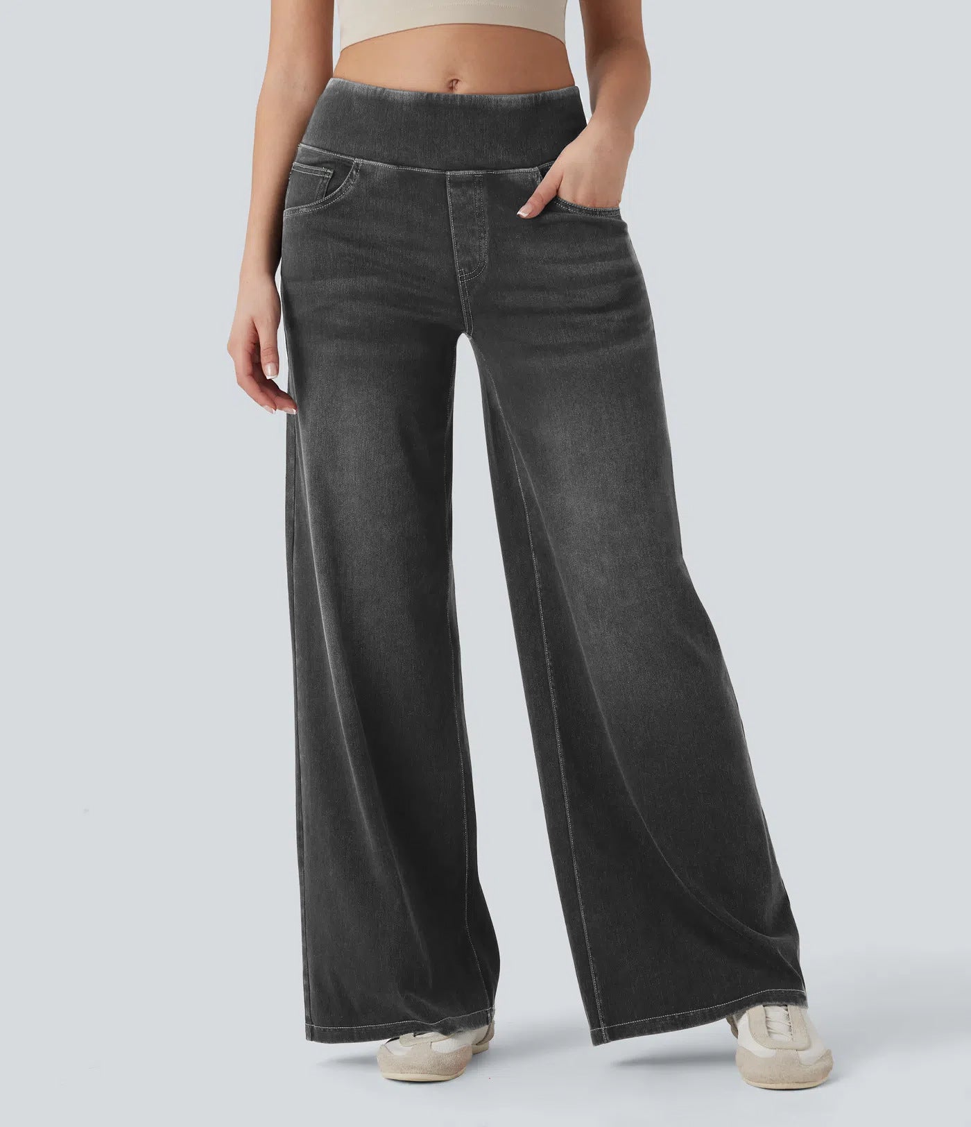 Women's High Waisted Wide Leg Jeans