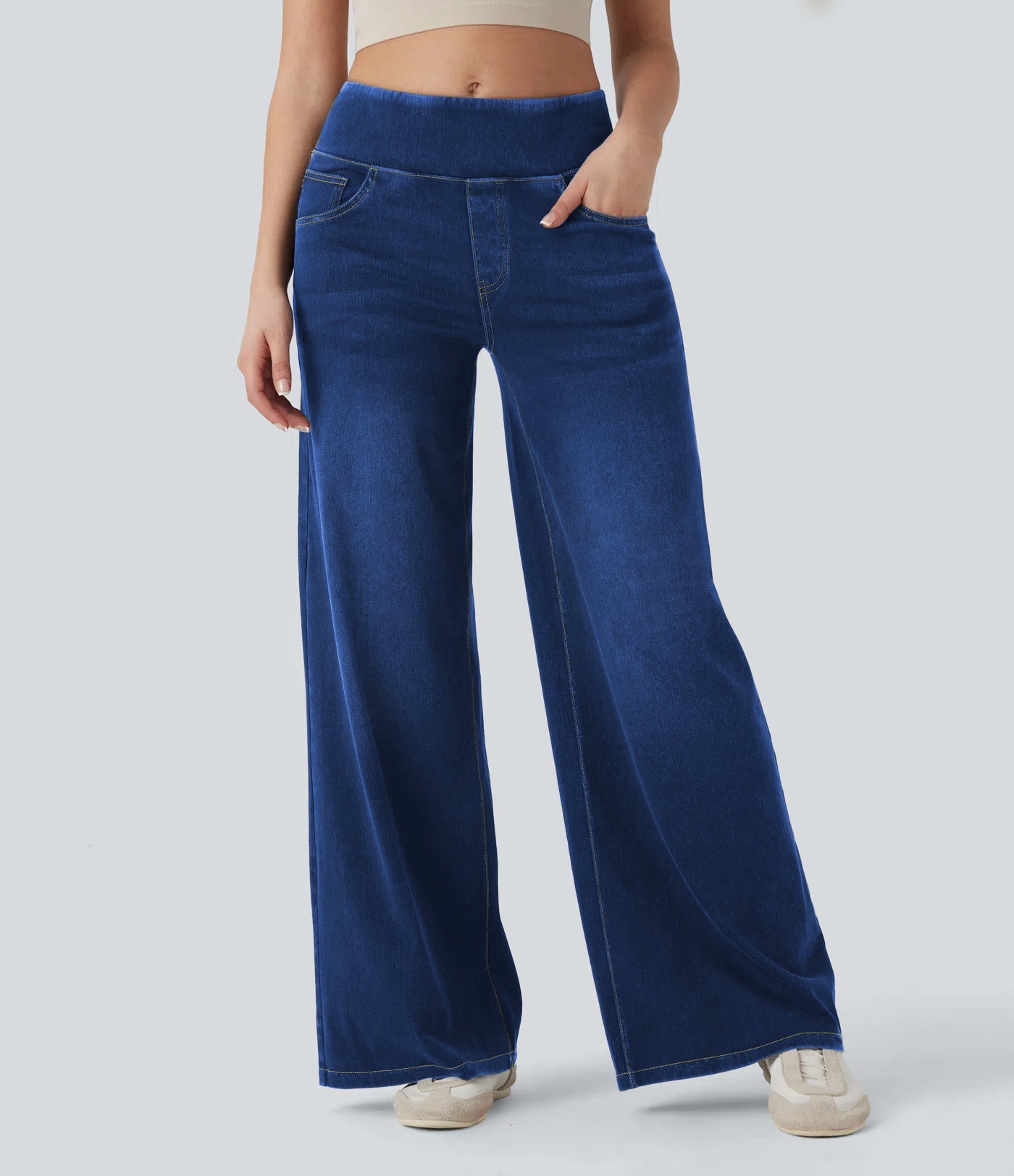Women's High Waisted Wide Leg Jeans