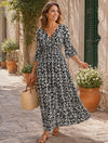 Floral V-Neck Maxi Dress