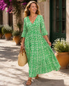 Floral V-Neck Maxi Dress