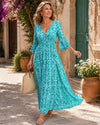Floral V-Neck Maxi Dress