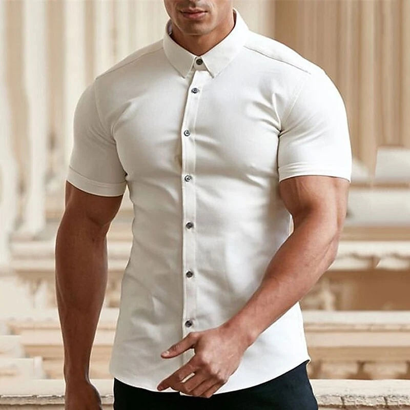 Mens Non-Iron Button Up Shirt