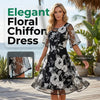 Floral Chiffon A-Line Dress