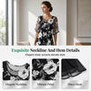Floral Chiffon A-Line Dress