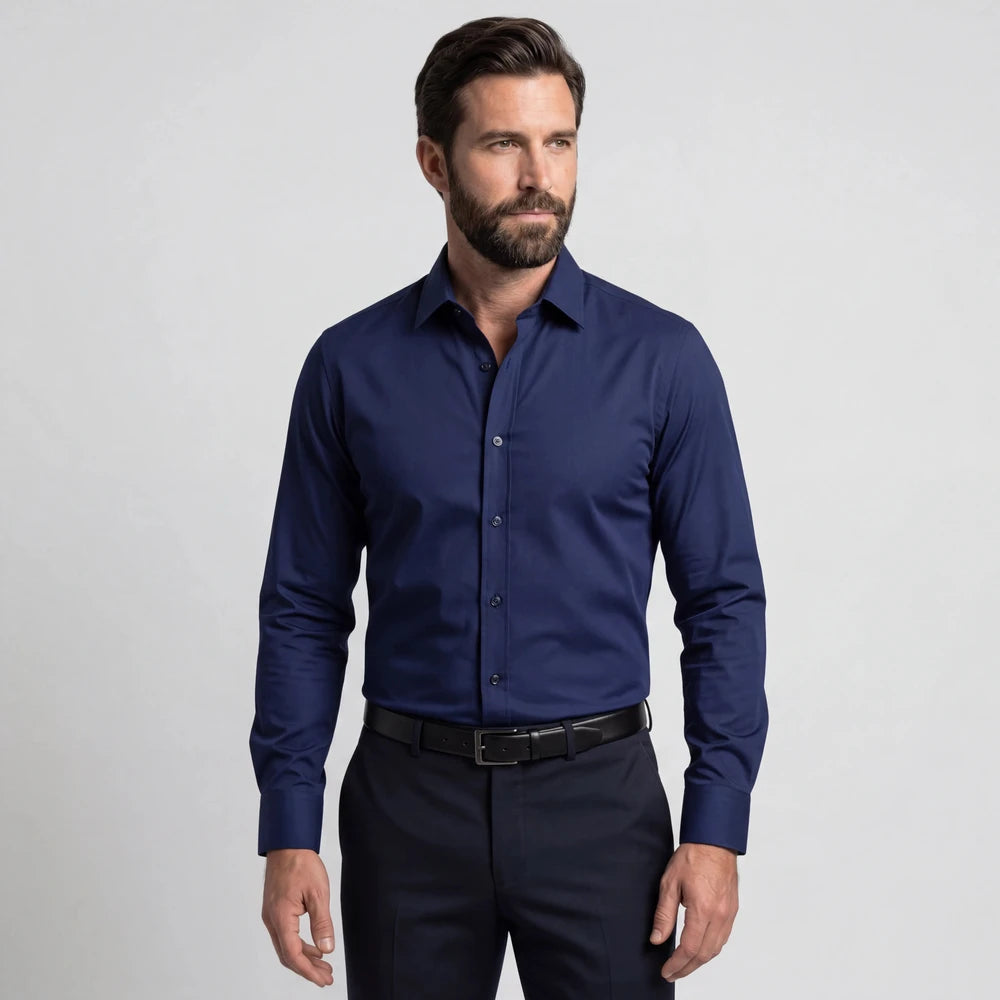 Slim Fit Wrinkle Free Dress Shirt