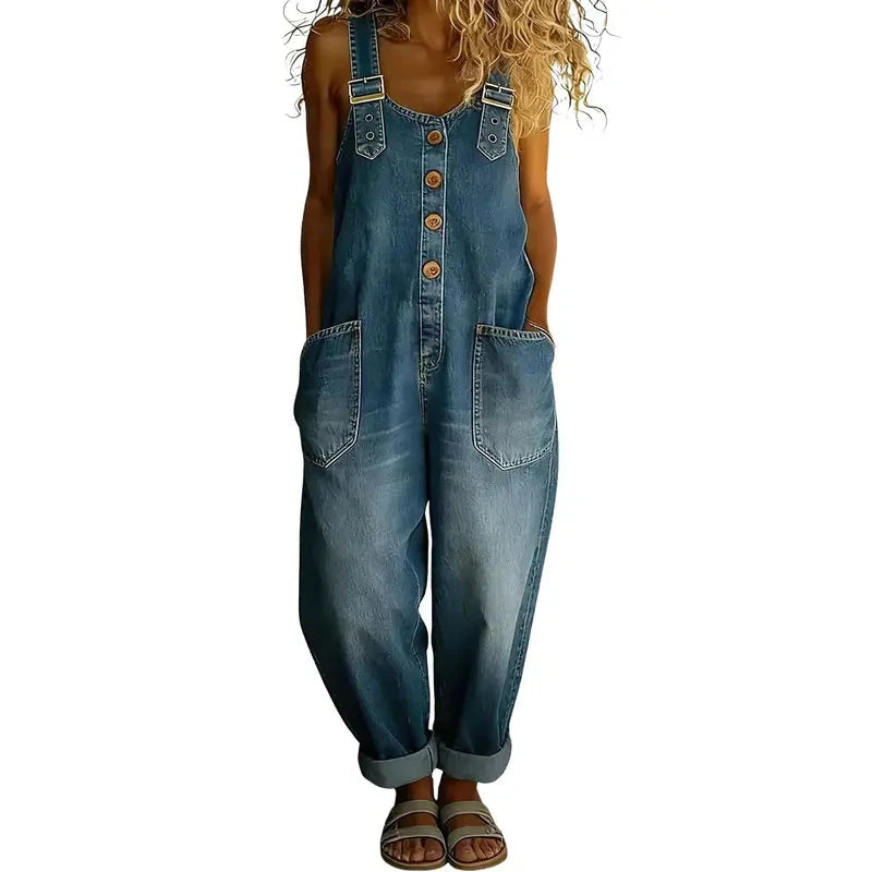 Women's Casual Denim Overalls – Long & Short Styles