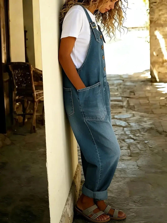Women's Casual Denim Overalls – Long & Short Styles