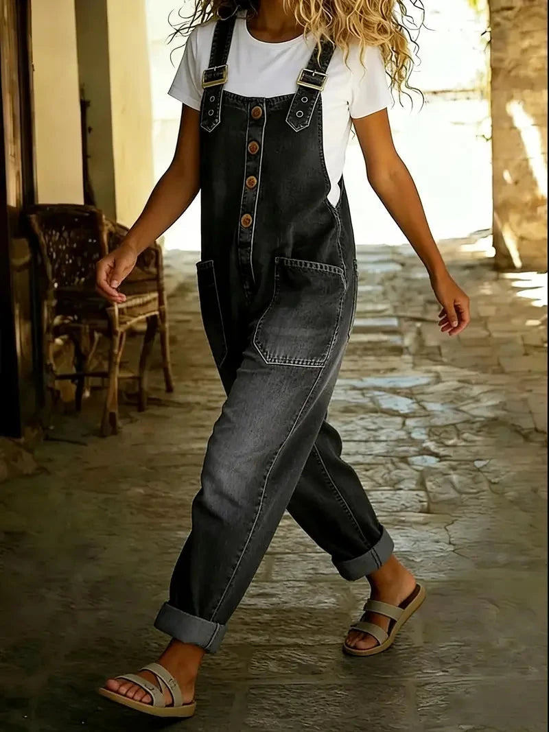 Women's Casual Denim Overalls – Long & Short Styles