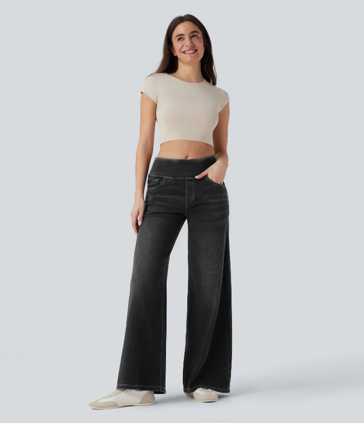 Women's High Waisted Wide Leg Jeans