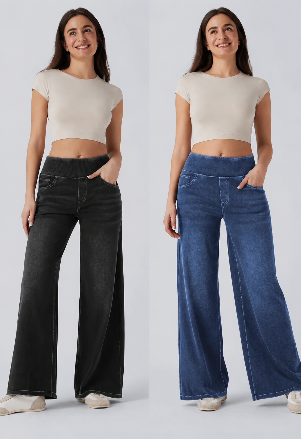 Women's High Waisted Wide Leg Jeans