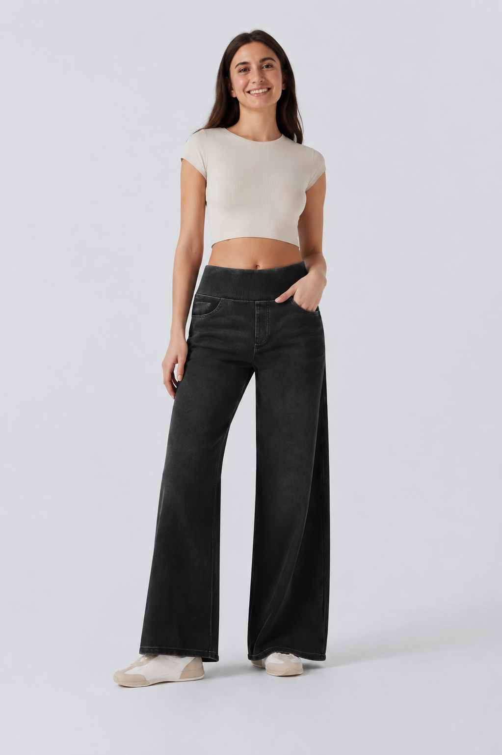 Women's High Waisted Wide Leg Jeans