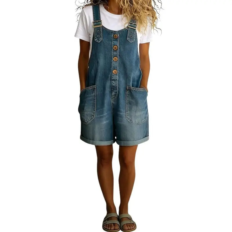 Women's Casual Denim Overalls – Long & Short Styles