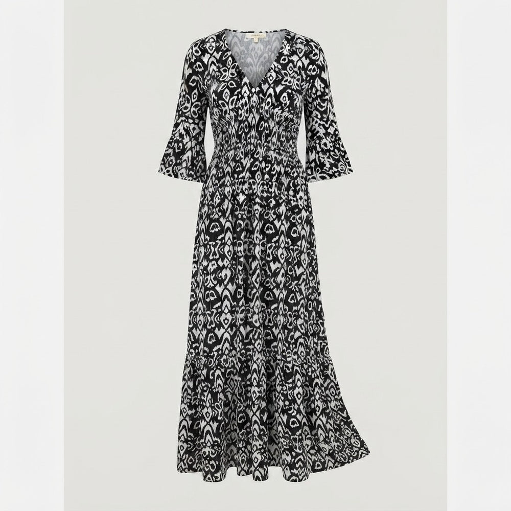Floral V-Neck Maxi Dress