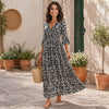 Floral V-Neck Maxi Dress