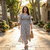 Floral V-Neck Maxi Dress